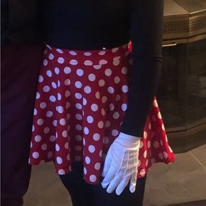 Minnie Mouse Skirt & Ears